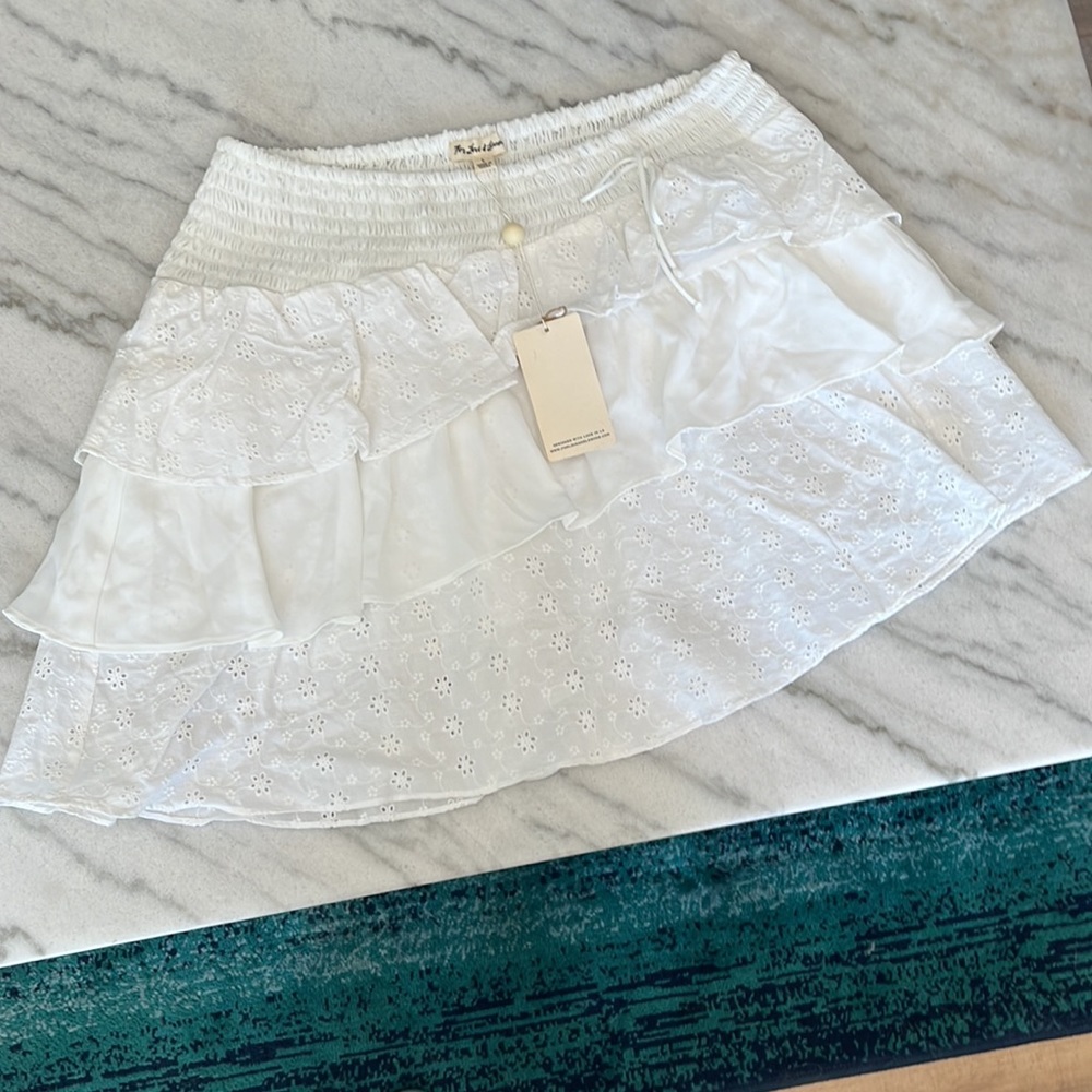 For Love & Lemons White Skirt - Picture 3 of 3